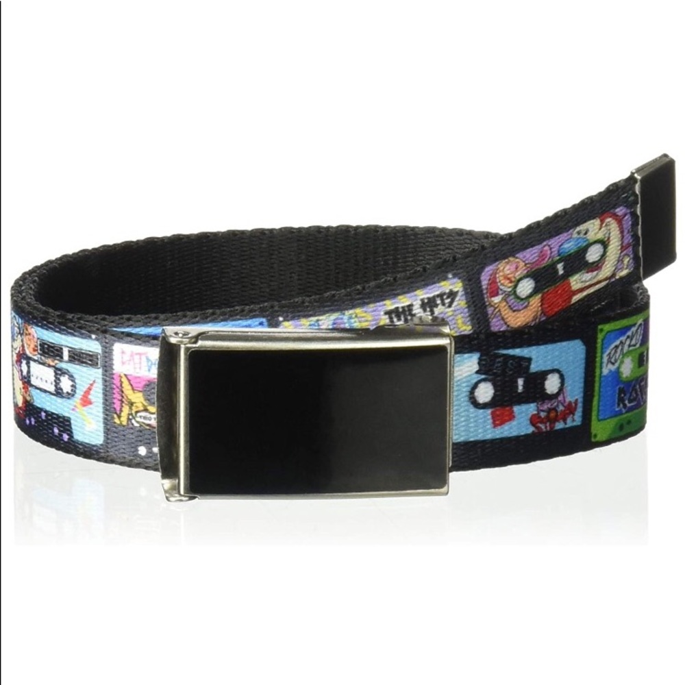 Kids 90s' Rewind Buckle-Down Web Belt